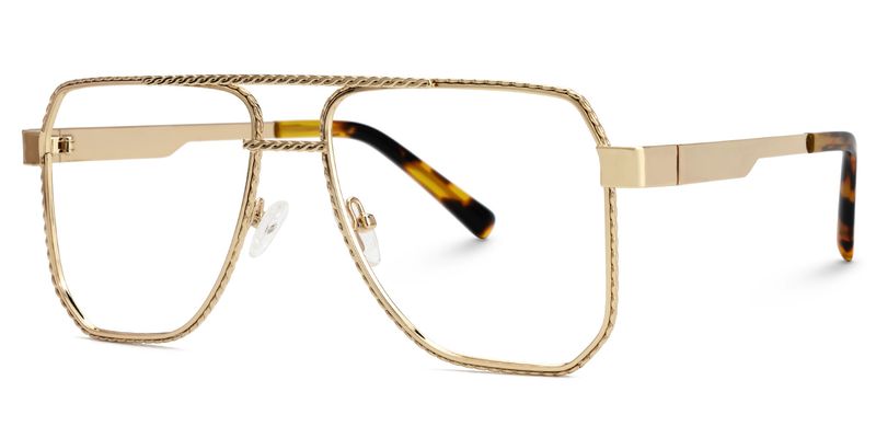 Fidelina - Aviator Gold Eyeglasses