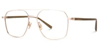 York - Aviator Gold Eyeglasses - 2