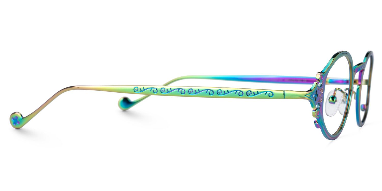 Callum - Oval Multicolor Eyeglasses | Vooglam 4