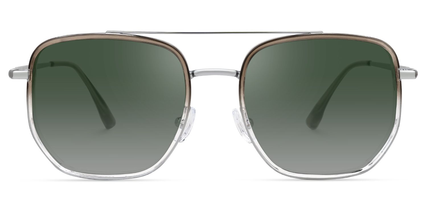 Eiko - Aviator Crystal Sunglasses | Vooglam Angle View