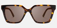 Eclipse - Square Tortoise Sunglasses | Vooglam Angle View