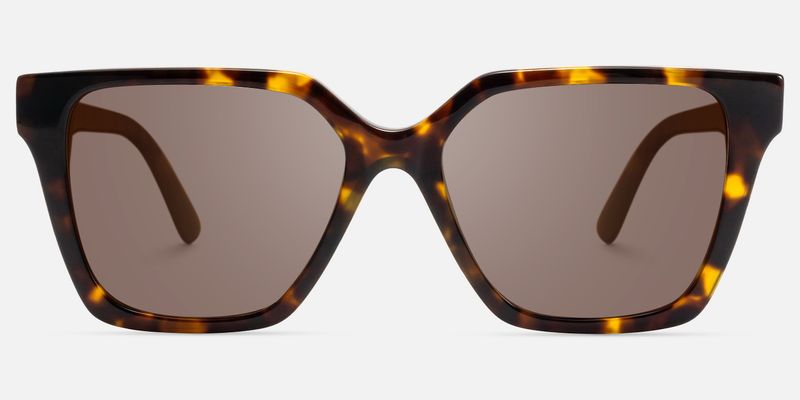 Eclipse - Square Tortoise Sunglasses | Vooglam