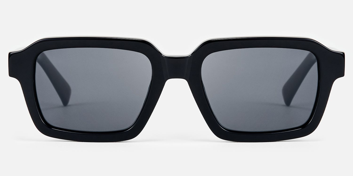 Jet - Rectangle Black Sunglasses product detail 2