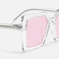 Eilis - Square Crystal Acetate Eyeglasses | Vooglam Design Details