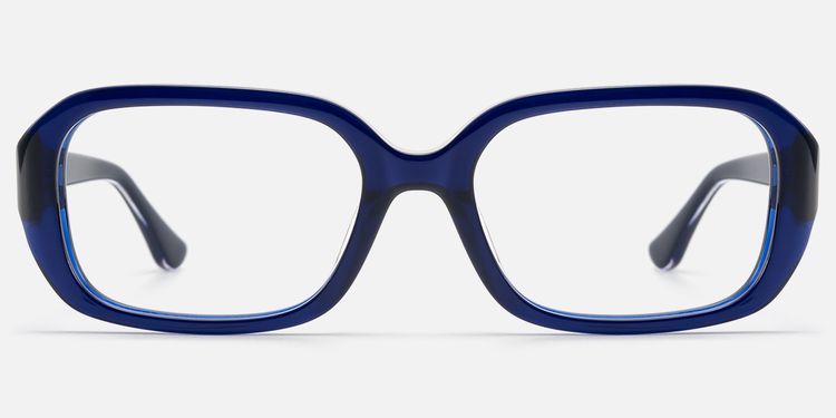 Mies - Bold Deep Blue Frames with Metal Pin | Vooglam