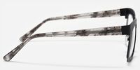 Arnal - Rectangle Black Eyeglasses | Vooglam Side View