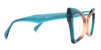 Izehar - Cat Eye Blue/Orange Eyeglasses - 4