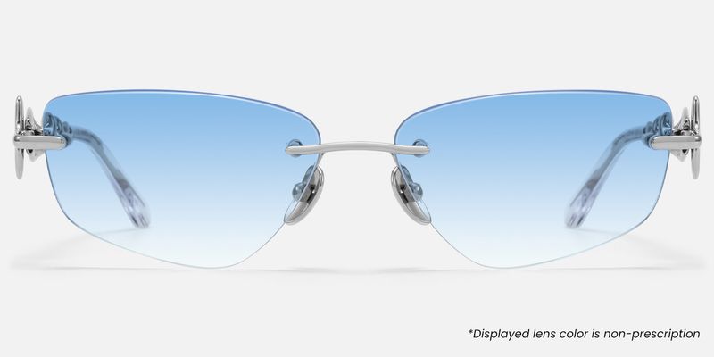 The Decoder - Geometric Silver Sunglasses