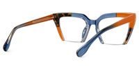 Danyale - Square Orange/Tortoise Eyeglasses | Vooglam Side View