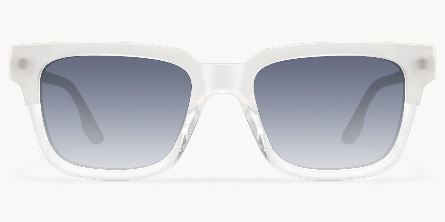 Strobe - Rectangle Transparent Sunglasses