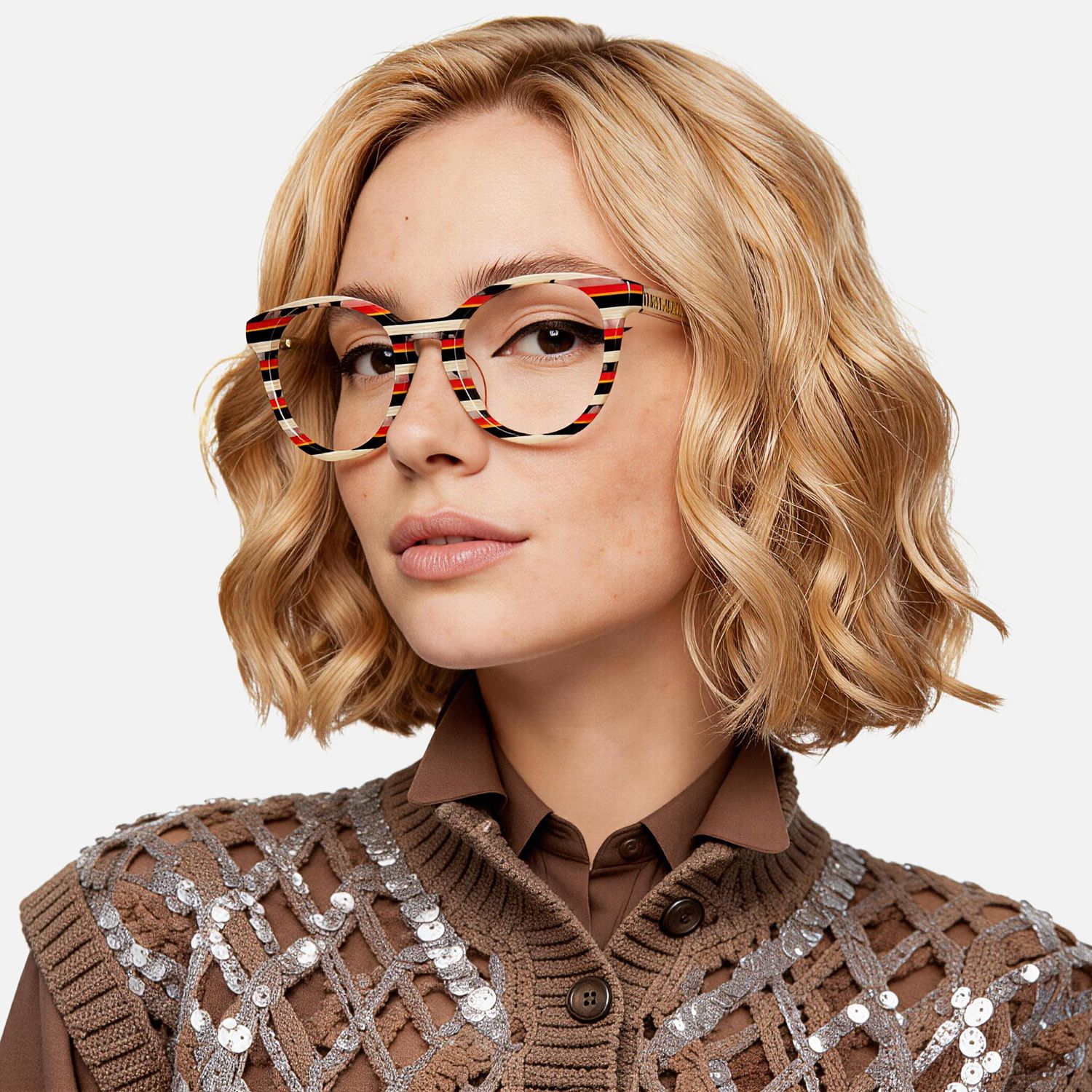 Explore the design story of Boban - Round Black/Red Eyeglasses | Vooglam