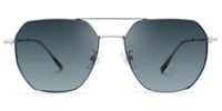 Eiji - Aviator Blue Sunglasses | Vooglam Angle View