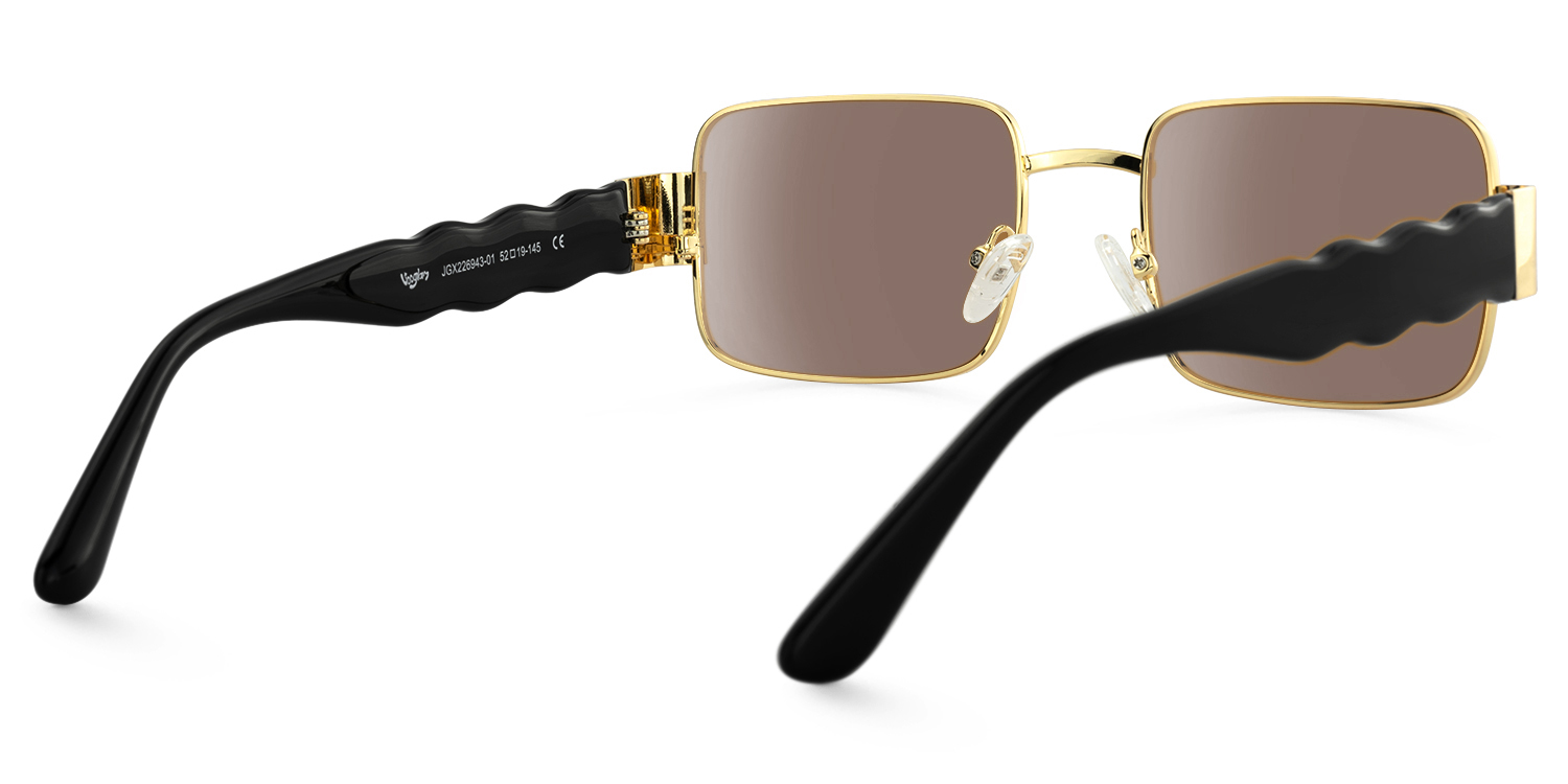 Odelya - Rectangle Gold Sunglasses - 3