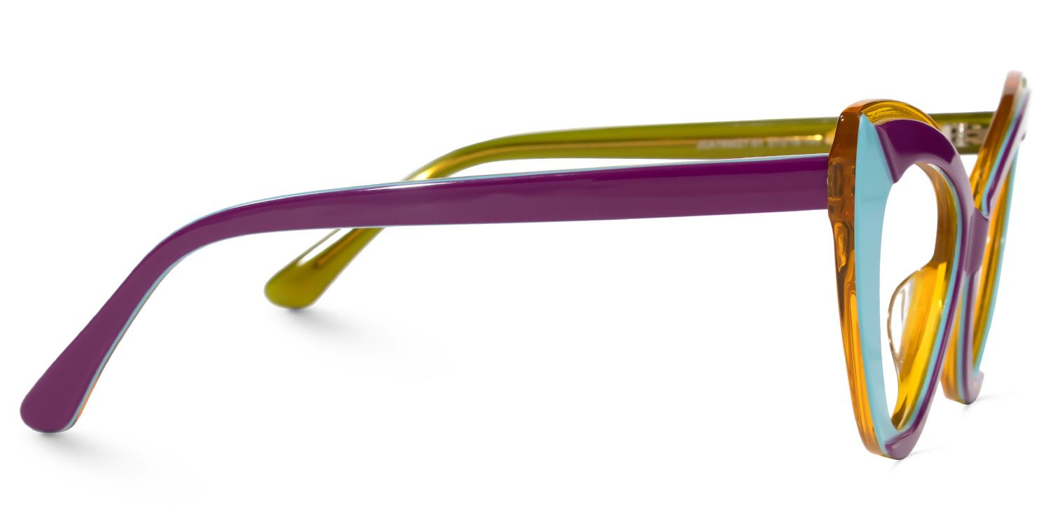 Darcie - Cat Eye Purple/Blue Eyeglasses 4