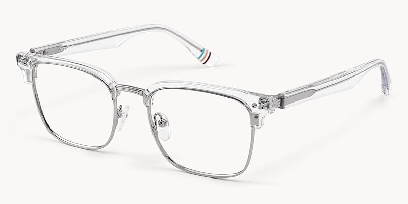 Preppy - Rectangle Transparent Eyeglasses