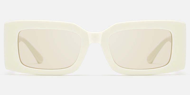 Aurelia - Off White Light Brown Sunglasses | Vooglam