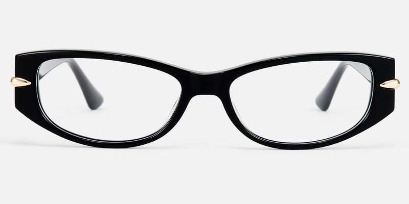 Erica - Rectangle Black Eyeglasses