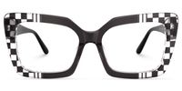 Moshay - Butterfly Black Eyeglasses | Vooglam Angle View