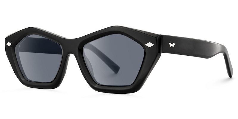 Chiclyn - Geometric Black Sunglasses