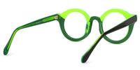 Fahima - Round Two-tone Eyeglasses | Vooglam Side View