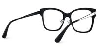 Emerson - Square White Eyeglasses | Vooglam Side View