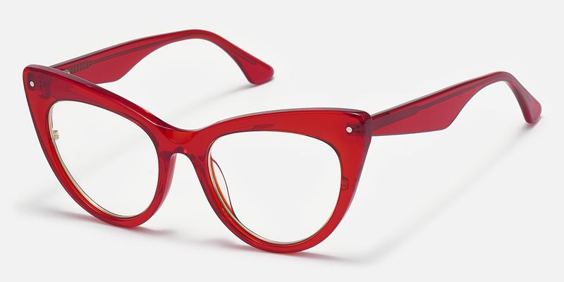 Akua - Chic Red Cat-Eye Frames Women Glasses