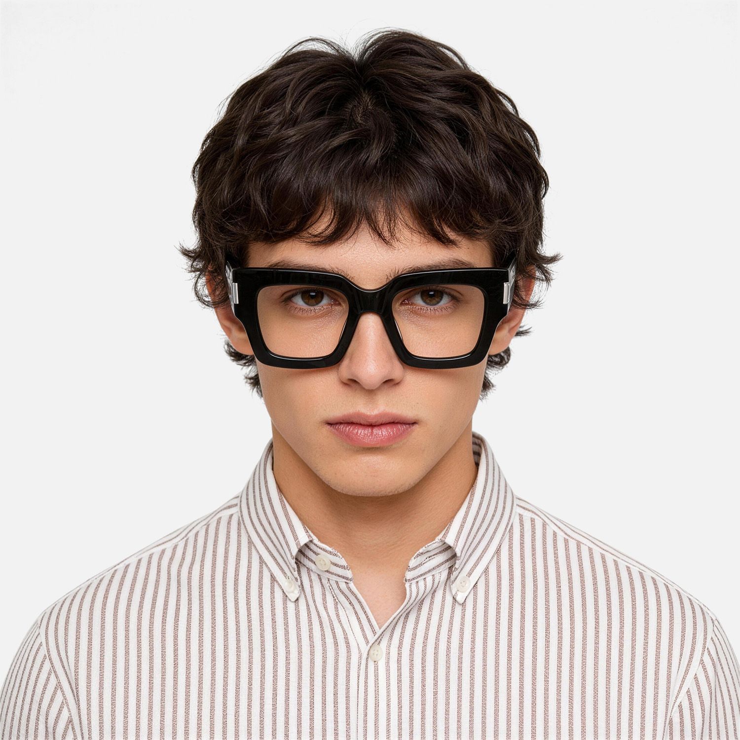 Explore the design story of Vaeda - Square Black Eyeglasses | Vooglam