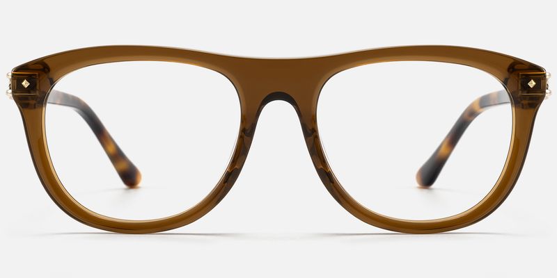 O'Keeffe - Aviator Brown Eyeglasses