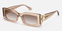 Aurelia - Rectangle Champagne Sunglasses
