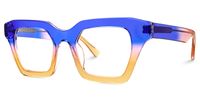 Haldis - Square Two-tone Eyeglasses | Vooglam Front View