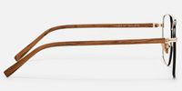 York - Aviator Two-tone Eyeglasses | Vooglam Side View