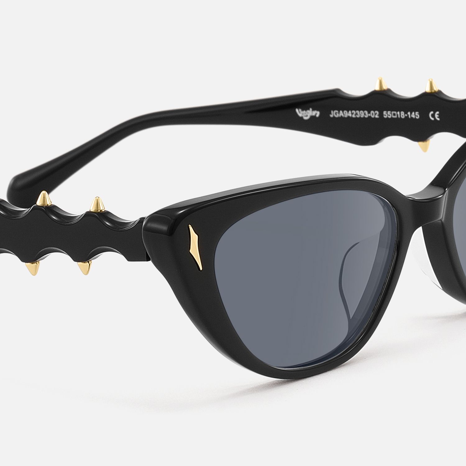 As If - Cat Eye Black Sunglasses product detail 4