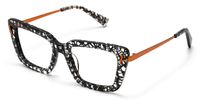 Nebula - Rectangle Pattern Eyeglasses | Vooglam Front View