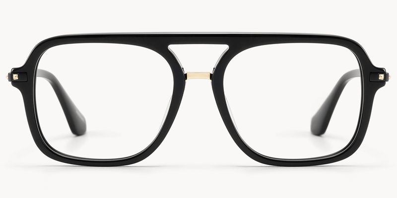 Marfa - Aviator Black Eyeglasses