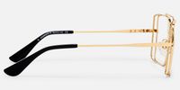 Candace - Aviator Gold Eyeglasses | Vooglam Side View