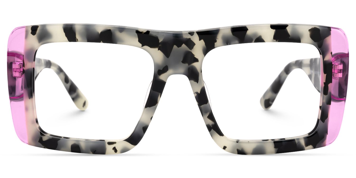 Ameya - Square Tortoise Eyeglasses | Vooglam Angle View