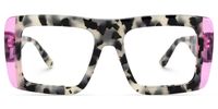 Ameya - Square Tortoise Eyeglasses | Vooglam Angle View