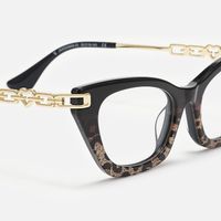 Siren - Cat Eye Two-tone Eyeglasses | Vooglam Design Details