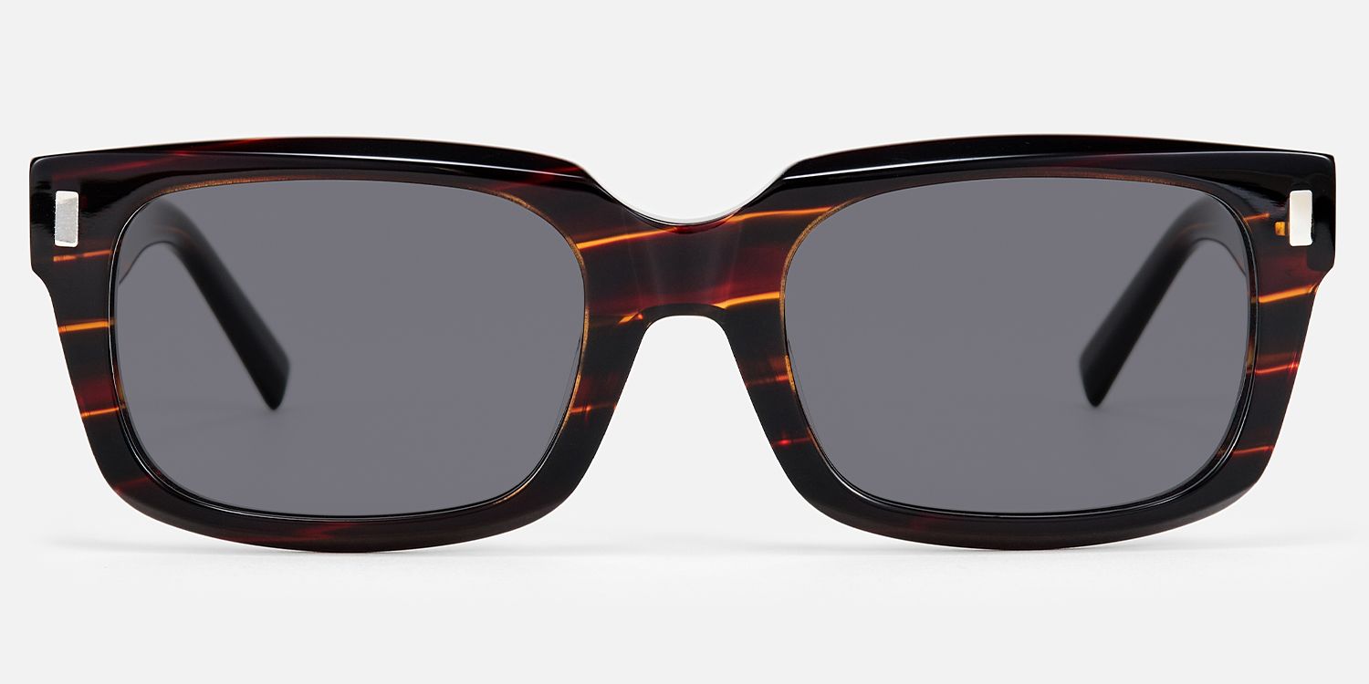 Lunaris - Rectangle Rectangle Sunglasses | Vooglam Angle View