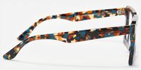 Ekavali - Unique Square Blue & Tortoise Glasses | Vooglam Side View