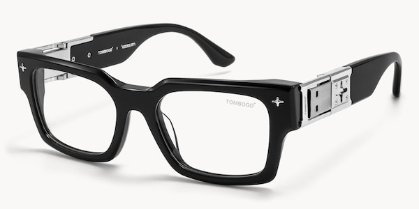 The Programmer - Rectangle Black Eyeglasses