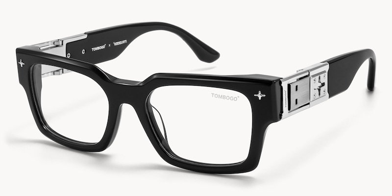 The Programmer - Rectangle Black Eyeglasses