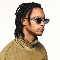 As If - Cat Eye Pattern Sunglasses | Vooglam On Model 2