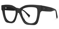 Clara - Square Black Eyeglasses | Vooglam Front View