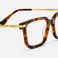 Denbeigh - Rectangle Tortoise Eyeglasses | Vooglam Design Details