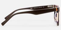 Abetzi - Rectangle Brown/Pattern Eyeglasses | Vooglam Side View