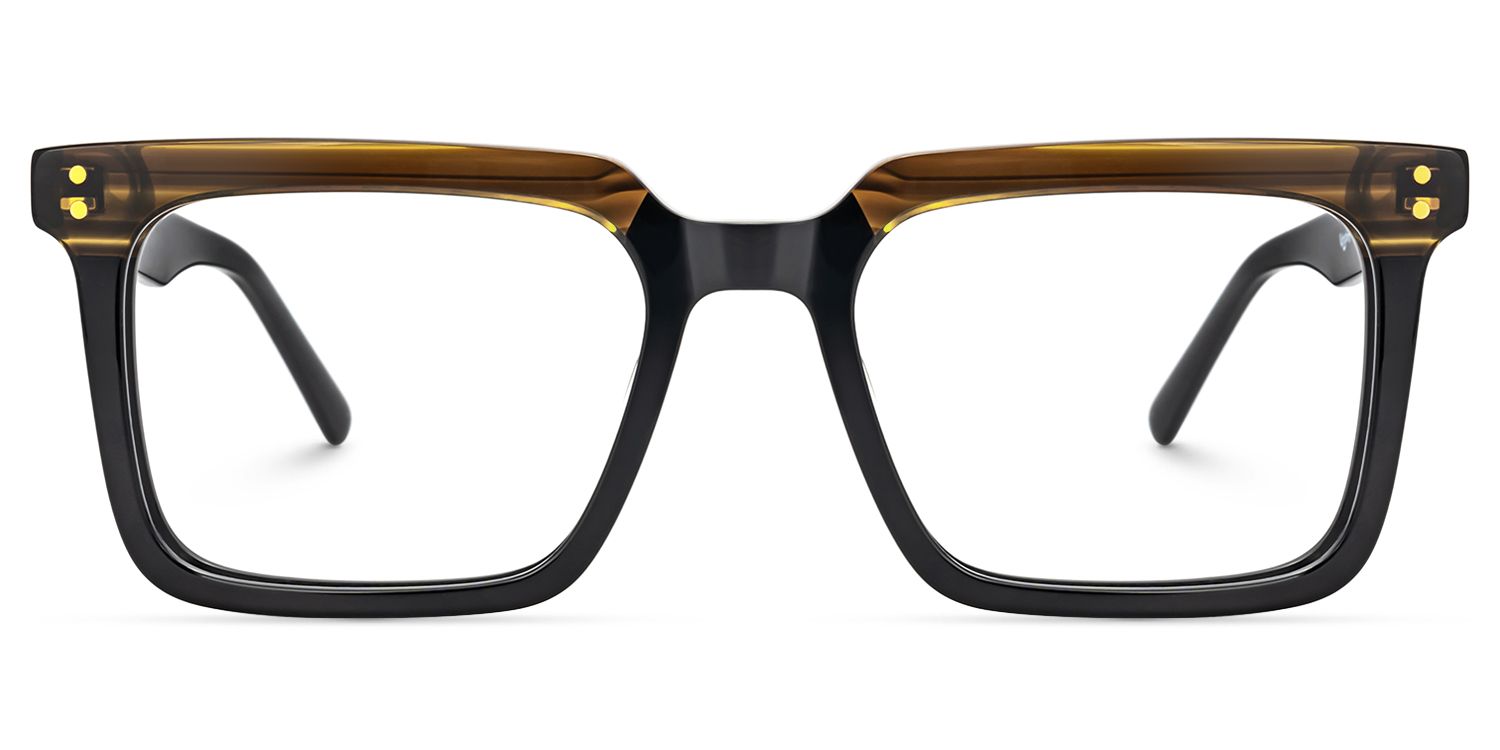 Hagrid - Rectangle Black Eyeglasses | Vooglam Angle View