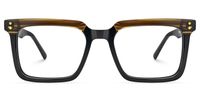 Hagrid - Rectangle Black Eyeglasses | Vooglam Angle View