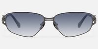 Spine - Geometric Grey Sunglasses| Vooglam Angle View