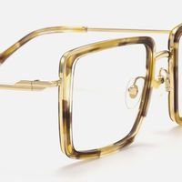 Harmony - Square Tortoise Eyeglasses | Vooglam Design Details